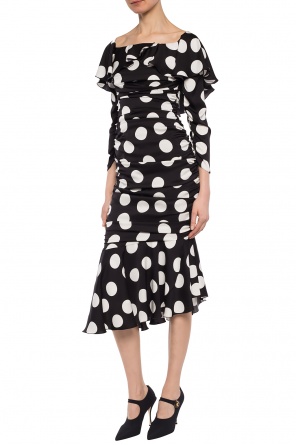 Jedwabna sukienka ze wzorem w grochy, zdjęcie 2 Jedwabna sukienka ze wzorem w grochy od Dolce & Gabbana